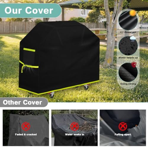 [Upgraded Reinforced Thickened Fabric]63 inch Grill Cover for Outdoor Grill - Image 3