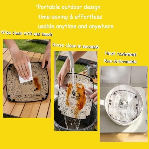 Collapsible Camping Tableware Set - 6 Pack Foldable Cups, Bowls & Plates Combo with Utensils, Lightweight, Portable, Easy to Clean & Heat Resistant for Picnic, Hiking, Travel, RV - Image 6
