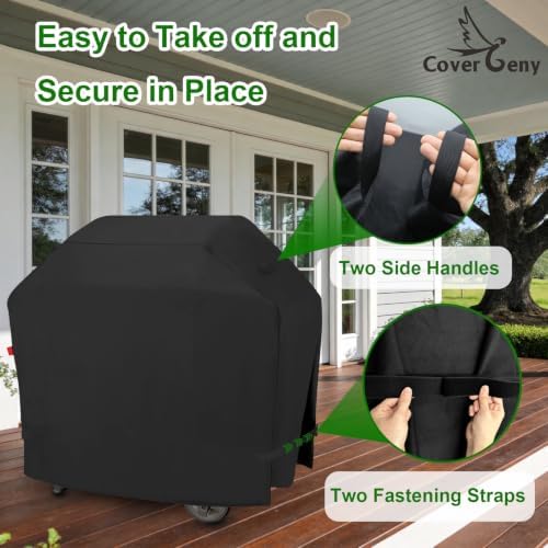 Grill Cover for Weber Gensis: E-325S, S-325S, EX-325S, SX-325s Smart, EX-335 Smart, SX-335 Smart, E-330 Stealth, E-325W, EX-325W Smart,Heavy Duty Waterproof BBQ Cover 64" - Image 5