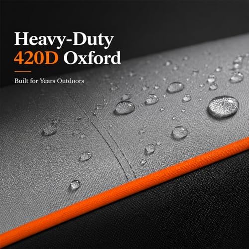 58 Inch Grill Cover, Heavy Duty Waterproof Gas Grill Cover, 420D Outdoor BBQ Grill Cover with Straps & Drawstring, Fits Weber Genesis, Char-Broil, Nexgrill, Monument 3-5 Burner Grills. - Image 5