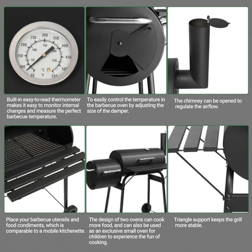 Outvita Outdoor BBQ Charcoal Grill, Portable Camping Grill - Image 4