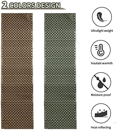 Foam Camping Pads for Hiking, Ultralight Closed Cell Mattress, Waterproof Soft Mat for Adults, Wide Picnic Yoga Mats, Folding Sleeping Pad for Outdoor Backpacking - Image 4