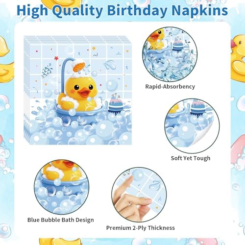 121PCS Duck Birthday Decorations Party Supplies for 24 Guests - Image 5