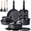 GiPP 21PCS Pots and Pans Set Nonstick Cookware Set with Detachable Handle by GiPP