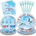 96 Pcs Air Force Party Airplane Aviation Decorations, Serves 24 by Greencian