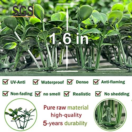 Bybeton 60"x120"(50sqft) Ultra-Dense Boxwood UV Privacy Fence - Image 3
