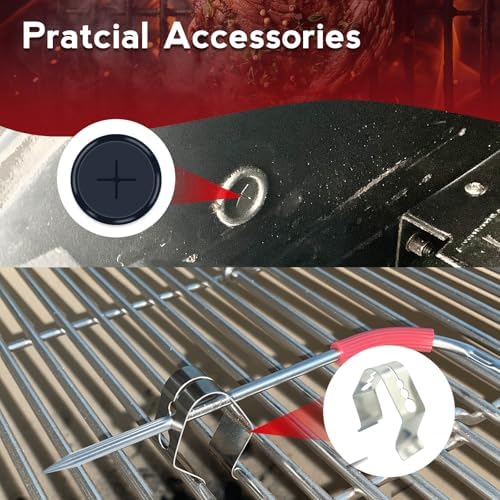 4-Pack Replacement Meat Temperature Probes for Weber Probe, iGrill & Weber Connect Smart Grilling Hub, 2.5mm Plug 48in Cable, ±1°C Accurate Washable Thermometer Probes, Color-Coded, -22°F to 572°F - Image 6