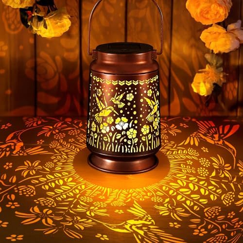 Solar Lanterns Outdoor Waterproof Gifts for Women Grandma Gifts by HOFLYW