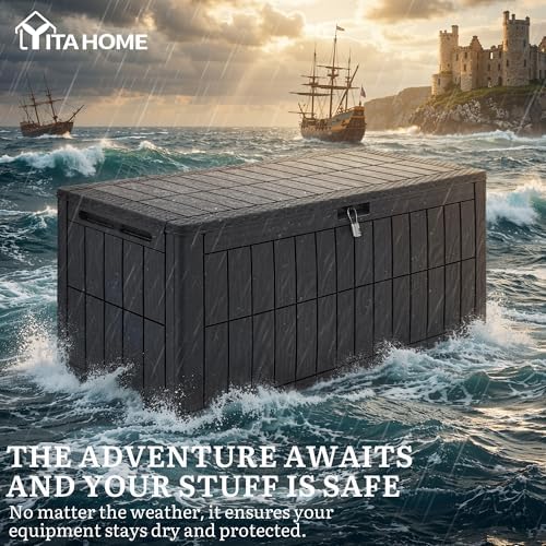 YITAHOME 110 Gallon Outdoor Deck Box - Image 4