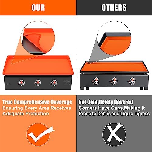 Silicone Griddle Mat Cover for Blackstone - 28 Inch True All-Encompassing Coverage Heavy Duty Food Grade Grill Buddy Mat, All Season Cooking Surface Protective Cover - Image 3
