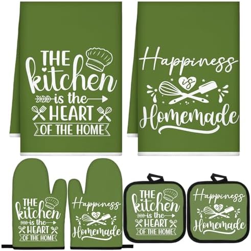 Sratte 6 Pcs Kitchen Decor Accessories Set, Kitchen, Avocado Green by Sratte