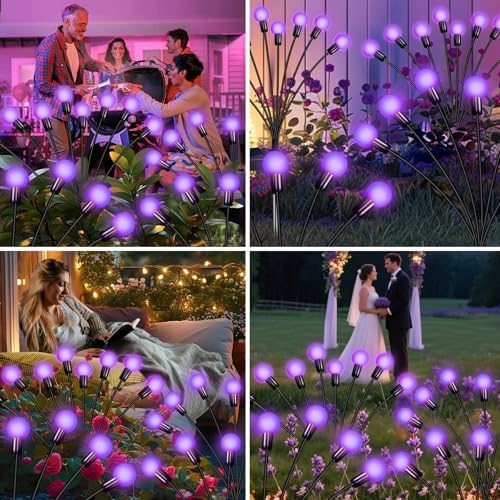 Solar Garden Lights Outdoor Waterproof, Swaying Firefly Light, Garden Decor - Image 6