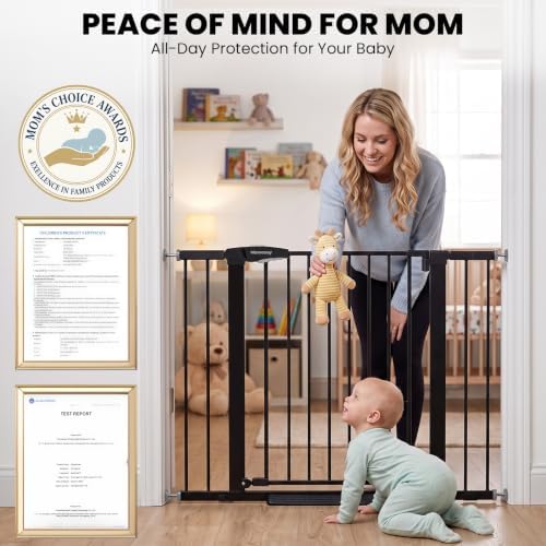 Baby Gate for Stairs, 26-40" Auto Close Dog Gate for Doorways No Drilling - Image 3