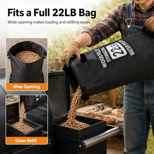 2 Pack Thickened 22 LB Wood Pellet Storage Containers Waterproof Bags - Image 5