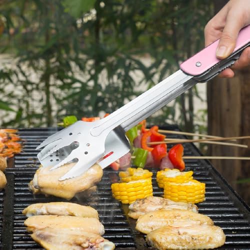 ROXON 6-in-1 Folding Grill Utensils Set, 14" BBQ Tools for Camping S601 - Image 5