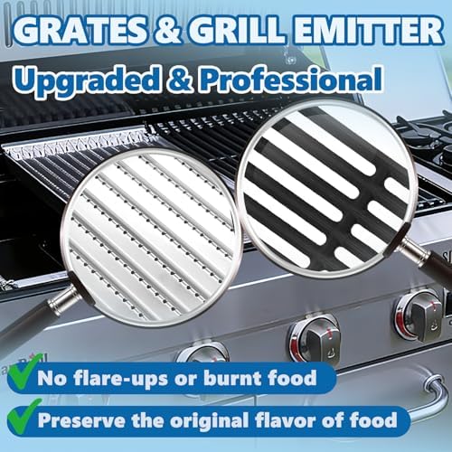 SafBbcue 463242716 Grill Grates Infrared Emitter Replacement Parts G533-2200-W1 G533-0009-W1 for Charbroil Infrared 4 Burner Grill Parts 463242715 463276016 466242715 466242815 463257520 463255721 - Image 6