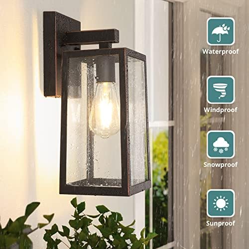 MAXvolador Outdoor Wall Light Fixtures, Exterior Waterproof Wall Lanterns - Image 3
