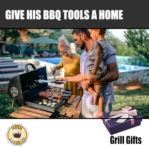 Grill Tool Storage Bag, Grill Accessories Storage, Grill Utensil Storage for Outdoor Camping Barbecue. Can Hold BBQ Tools up to 18", ‌‌Gifts for Men and Dad. - Image 6