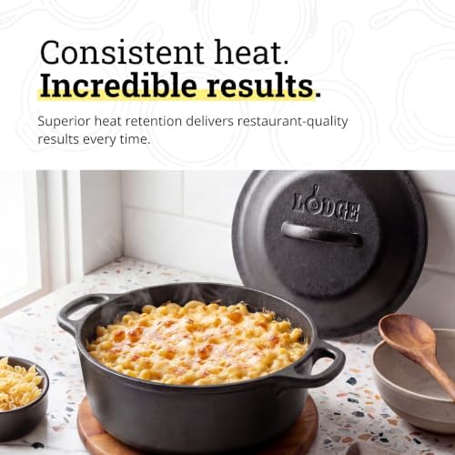 Lodge Cast Iron Dutch Oven with Loop Handle, Oven-Safe, 2 Quart - Image 3