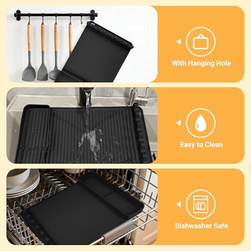 Silicone Grill Mat for Blackstone Griddles, 1 Pack, Black Gift Box - Image 4
