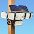 5000LM Solar Flood Lights Outdoor,6-Head,Motion Sensor Lights with Remote by LightupYourLife