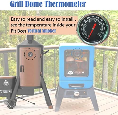 Replacement Black Dome Thermometer for Pit Boss 2-Series / 3-Series Vertical Smoker Grills, Pit Boss Memphis Ultimate Thermometer,Pit Boss PB1230G Combo Grills Heat Indicator - Image 6