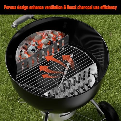 onlyfire 2Pcs Upgraded Heavy Duty Stainless Steel Charcoal Basket - Image 4