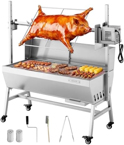 VEVOR Rotisserie Grill, 37" Baffle Electric Rotisserie Grill Kit by VEVOR