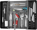 Simple Houseware Expandable Kitchen Drawer Flatware Organizer, Black/Gray by SimpleHouseware