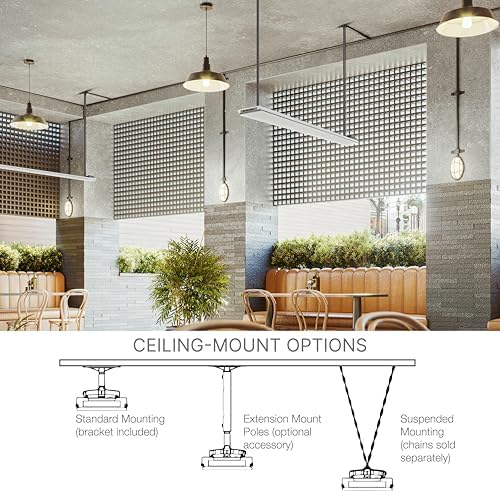 Dimplex DLW Wall/Ceiling Radiant Patio Heater - 1500W - Black, 120V - Image 5