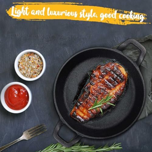 Ziliny 4 Pack Mini Cast Iron Skillets 7 x 7 x 1.7 Inch Pan Ramekin Set - Image 6