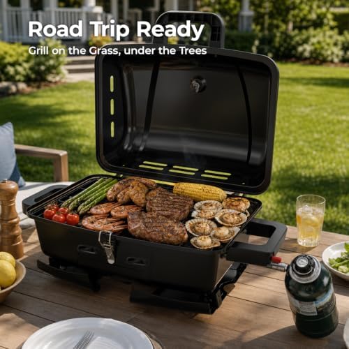 Brand-Man Portable Propane Gas Grill 1 Burner 10,000 BTU 240 sq.in. - Image 5