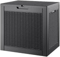 Outdoor Storage Waterproof Deck Box for Patio (36 Gallon, Black) by Unknown