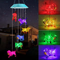 Solar Wind Chimes Outdoor, Color Changing Dog Gift for Mom Grandma by Zeiliuled