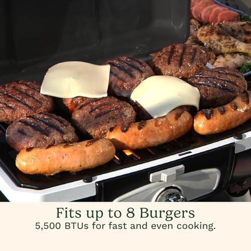 Cuisinart Gas Grill, Petite Gourmet, Foldable Design with Handle, 5,500 BTU - Image 4