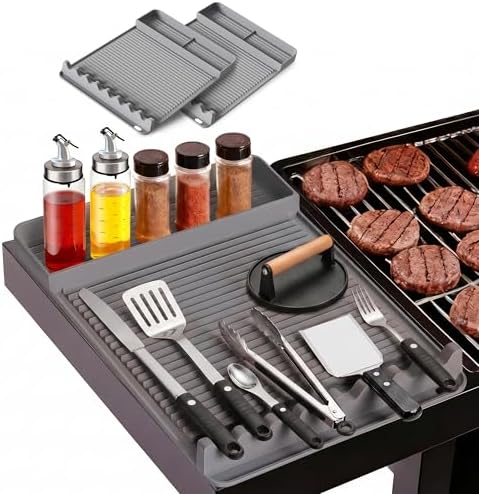 Silicone Grill Mat for Blackstone Griddles 2 Pack, Grey by Unknown