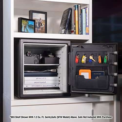 SentrySafe Shelf Insert for SFW082 and SFW123 Fireproof and Waterproof Safes, White Adjustable Safe Shelf Accessory for 0.8 and 1.2 Cubic Feet Safes, 903 - Image 2