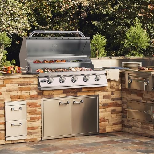Hygrill STD Series 40-Inch Built In Grill, Stainless Steel 5-Burner Grill - Image 7