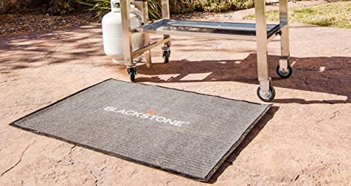 Blackstone Griddle Accessories Grill Splatter Mat (43.5" x 30.5"), 5036, Under The Grill Mat for Patio & Deck Protection – Outdoor BBQ Grilling Barbecue Pad for Gas Grill, Garage, Black - Image 3