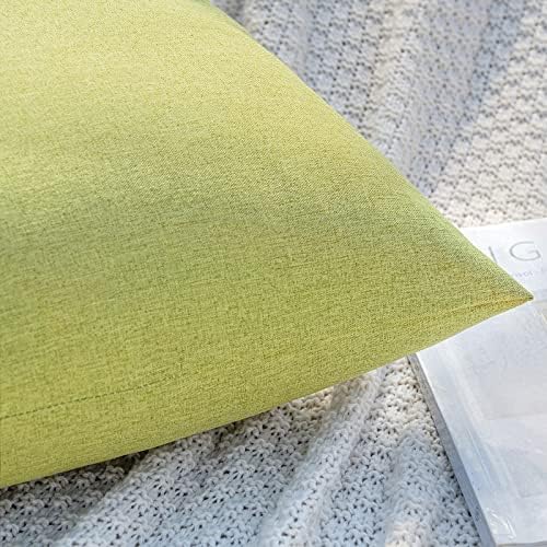 MIULEE Decorative Outdoor Pillow Covers Euro Waterproof 24x24 Moss Green - Image 2