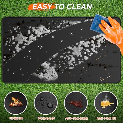 48x30 inches Large Under Grill Mats for Blackstone Outdoor Deck BBQ - Image 5
