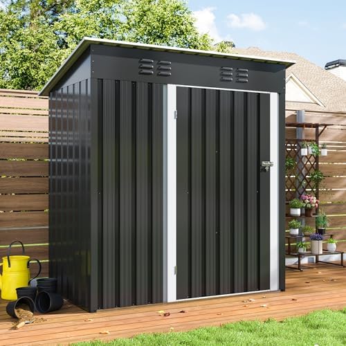 AirWire 5x3 FT Outdoor Storage Shed Grey - Image 2