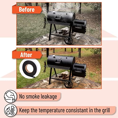 UNCO- Grill Gasket, 1/2"x1/8", 15 ft, Smoker Gasket Sealer - Image 4