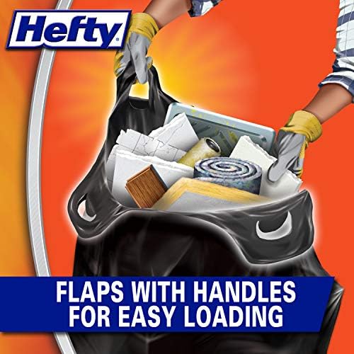 Hefty Load and Carry Contractor 42 Gallon Trash Bags, 3.0 Mil, 26ct - Image 2
