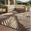 GENIMO Outdoor Rug, Waterproof Plastic Rugs for Patio, 9'x12' Coffee Beige by GENIMO