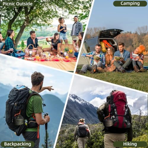 aiGear Camping Cookware with Pot Pan Kettle Cutlery Tableware 1-2 People - Image 6
