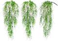 RECUTMS Fake Monkey Plants Hanging Eucalyptus Vine Faux White Hanging Plant by RECUTMS