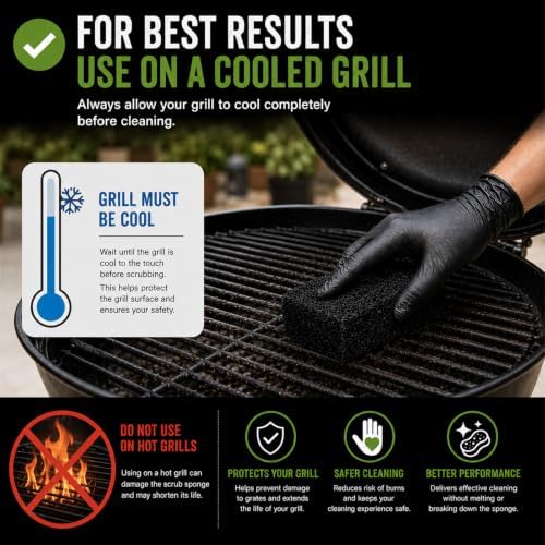 Griddle Cleaning Kit, 10 Bristle-Free Grill Scrubber Pads with Reusable Handle, 4 Cleaning Levels for Blackstone, Grill Grates, Cast Iron, Smokers & Oven Racks - Image 6