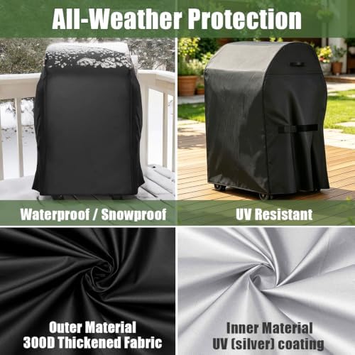 Grill Cover, 32 inch Outdoor Waterproof UV Resistant BBQ Covers - Image 4