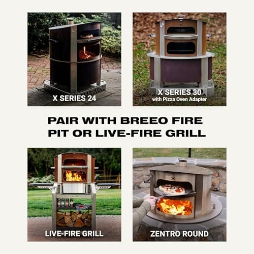 Breeo Live-Fire Pizza Oven - Corten Steel, 27.5 in, Made in USA - Image 3